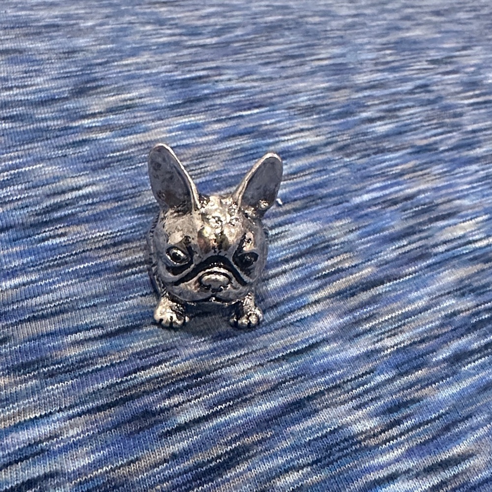 Silver Dog Figurine